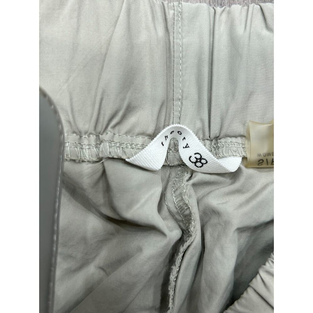 Theory 38 Womens Gray Elastic Waist Slash Pocket Cropped Jogger Pants Size Small - Picture 5 of 11